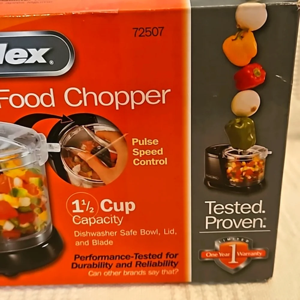 Proctor Silex Durable Food Chopper 1.5 Cup Capacity New in Box